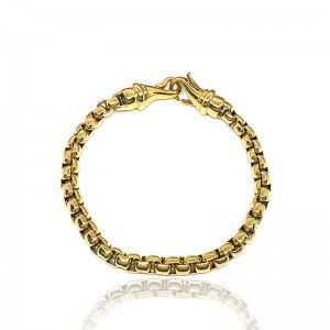 Europeisk och amerikansk mode Rostfritt stål Förgylld generös Pearl Chain, Armband